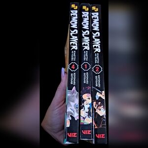 Demon Slayer Manga Set by VIZ 1,2,4